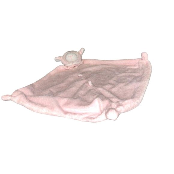 Angel Dear Pink Lamb Security Blanket Lovey Plush Knots Baby Nursery Toy Pastel - Picture 5 of 11